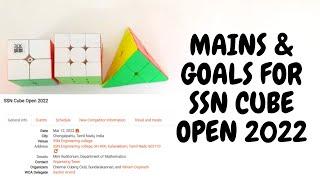 COMPETING AFTER 762 DAYS??!! | Mains & Goals for SSN Cube Open 2022