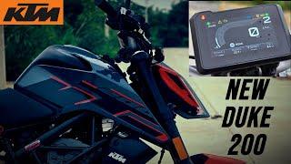 KTM Duke 200 Color TFT Update First Ride Review | Pure Orange Rush!!