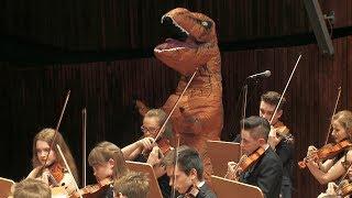 T-rex in Jurassic Park Theme by John Williams, Zebrowski Music School Orchestra