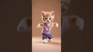 Cat Dance ️| Cute kitten #cat #lovecats #cats#catvideos #kittens #catlover #princesscat#kitten