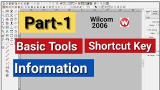 Wilcom Software 2006 | Basic Tools & Shortcut Key Information | Embroidery Design |Lifetime Creation