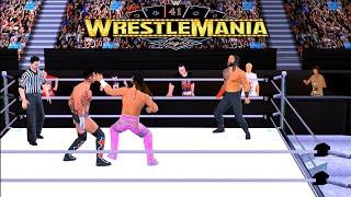 wwe 2k24 PSP Gameplay Roman vs Rollins vs Punk Triple Threat Match