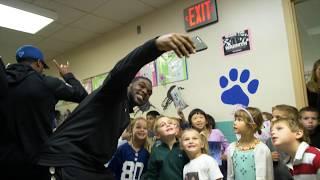 UB Football Visits Maple East Elementary