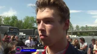 Daniil Kvyat's post-race interview. Spanish GP 2016