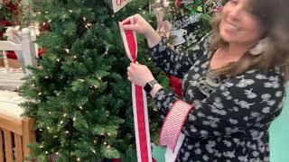 How to add ribbon into your Christmas tree with Anna at Dee’s in Louisville