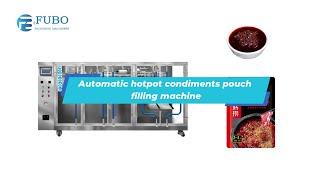 automatic premade sauce/oil pouch filling sealing machine