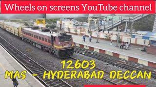 12603 MGR CHENNAI CENTRAL - HYDERABAD DECCAN SF EXPRESS.