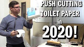 2020 CHALLENGE! Push Cutting Toilet Paper!