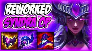 REWORKED SYNDRA IS UTTERLY BROKEN IN SEASON 12 - S12 Syndra MID Gameplay Guide