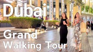 Dubai [4K] Grand Walking Tour of the City Walking Tour 