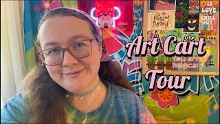 Art Cart Tour and COLORING BOOK GIVEAWAY!