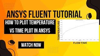 How to Plot Temperature vs Time Plot In ANSYS Fluent | Tutorials For Mechanical Engineers