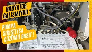 Radyatör Çalışmıyor? Kombi pompası sıkıştıysa Çözümü Basit!