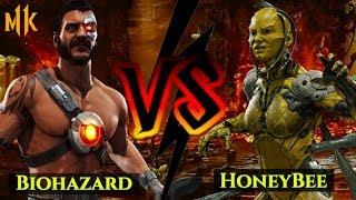 HONEYBEE USES D'VORAH IN MK11! HoneyBee vs Biohazard!