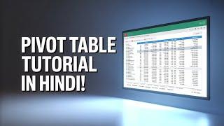 Pivot Table Tutorial in hindi | How to use Pivot Table in excel | Tech Jugaad 4U |