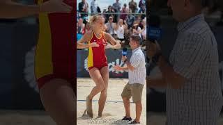 Cuando el Vóley Playa y la Danza se Unen: ¡Espectáculo Inesperado!#voleyplaya #bailedeportivo#short