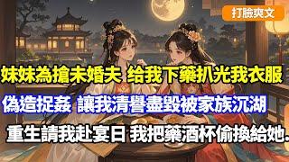 【重生復仇】妹妹為搶太子未婚夫，騙我赴約下藥，扒光我衣服讓外男抱我，偽造捉姦讓我清譽盡毀被家族沉湖，重生妹妹請我赴約日，我把下藥酒杯偷換給她#小說