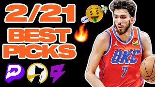 PRIZEPICKS BEST NBA PICKS TODAY (2/21) - OVER $3,000 PROFIT!