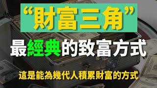 「財富三角」：掌握最「經典」的致富管道 | 能為幾代人積累財富的管道 | 創業之前必須的了解的思維方式 | 別再用時間換錢| 利用杠桿思維快速創造財富 | 如何進行投資組合？ | 穩健的投資組合 |