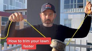 Best lawn trimming game changer #lawncare #lawnmowing #grass #diy #hacks #landscaping #homegarden