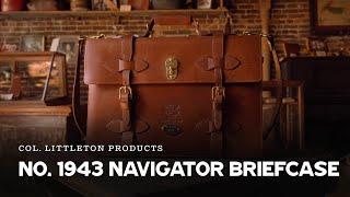 Unleash Your Classic Style with The 1943 Navigator Briefcase - Handcrafted in USA