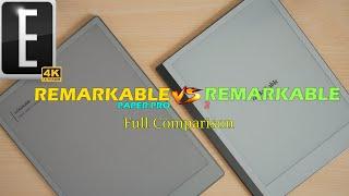 Remarkable Paper Pro vs Remarkable 2 Comparison