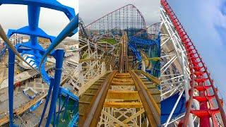 Every Roller Coaster at Blackpool Pleasure Beach! With Enso Spinning Car on Icon! Front Seat POV!