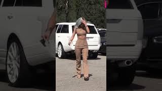 Kylie Jenner Street style walk #shorts #short #viral #kyliejenner #trending