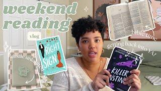 february tbr, reading romance & thrillers, the power of the Bible | weekend reading vlog