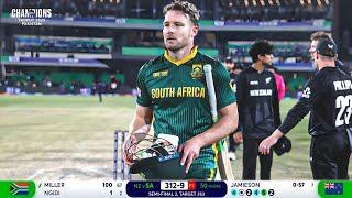 NZ vs SA Semi Final 2025 Champions Trophy Full Highlights | david miller batting | david miller