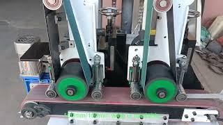 Double heads wide belt grinder sander machine for metal