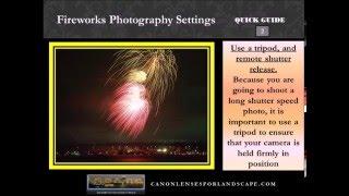 Fireworks Photography Settings