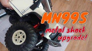 Rc cars / MN99S MINI T-ROCK UPGRADE metal shock absorber / 미니티락 메탈 쇽업쇼버 업그레이드 하기!