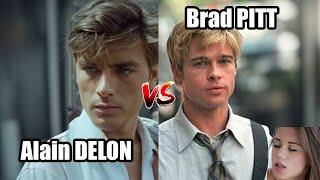 Alain DELON vs Brad PITT, le DUEL... Qui est le plus BEAU GOSSE, qui vieillit le mieux ?