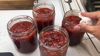 Homemade Strawberry Preserves ~ Aunt Susie's Kitchen