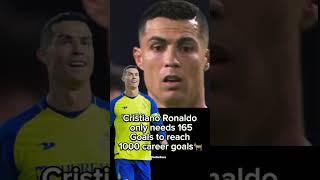 Cristiano Ronaldo only needs 165 Goals to reach 1000 career goals #shorts #youtubeviralshorts