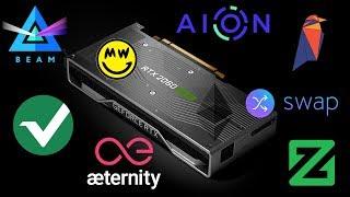 RTX 2060 Super Mining HASHRATES!