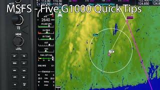 MSFS - Five G1000 Quick Tips