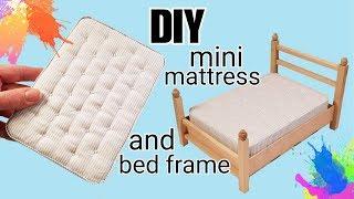 DIY Dollhouse Mattress and Bed Frame: Making Festers Bed