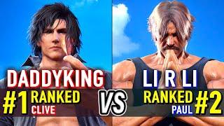 T8  DADDYKING (#1 Ranked Clive) vs LI R LI (#2 Ranked Paul)  Tekken 8 High Level Gameplay