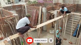 beam shuttering work लटक बीम सेंटरिंग कैसे करें Formwork for slab and beam