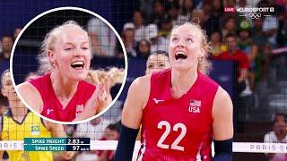 แคทริน พลัมเมอร์ โอลิมปิก 2024 Kathryn Plummer volleyball olympics | highlights