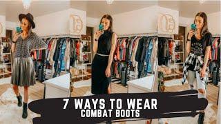 7 WAYS TO WEAR - STYLING COMBAT BOOTS MULTIPLE WAYS - Lookatccglow - fashion, style, influencer