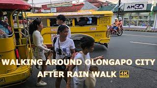 OLONGAPO CITY AFTER RAIN WALK | WALKING AROUND THE CITY  [4K]  2024