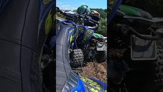 Whoops - Crazy ATV crash  #atv #yfz450r #yamaha #crash