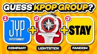 GUESS THE KPOP GROUP BY THREE CLUES  (COMPANY, LIGHTSTICK & FANDOM)  ANSWER - KPOP QUIZ 