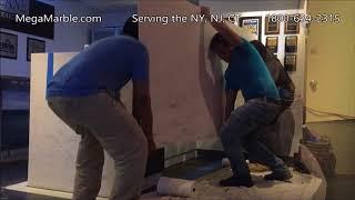 White Marble Reception Desk New York City