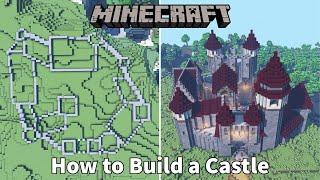 How to Build a Minecraft Castle from Start to Finish! - Medieval Castle Let's Build Guide/Tutorial!