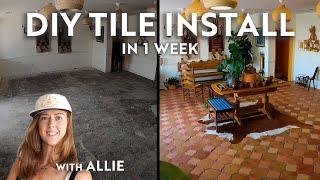 DIY Saltillo Tile Floor Installation with Allison of Stampworthy Goods  | Tile 101 by Clay Imports