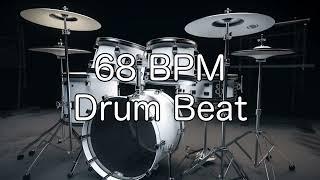 68 BPM Rock Drum Beat for Musical Practise